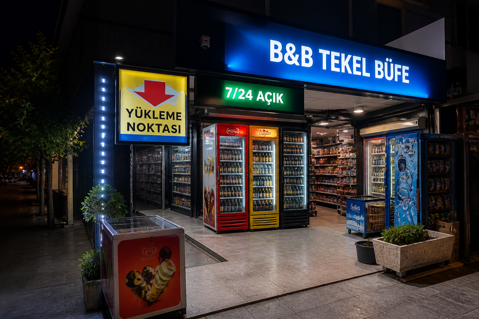 B&B Tekel Büfe mağaza görünümü